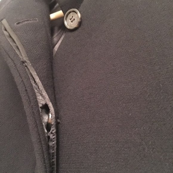 J. Crew NEW Black Double Cloth Funnel Coat Size 00 - Picture 11 of 16